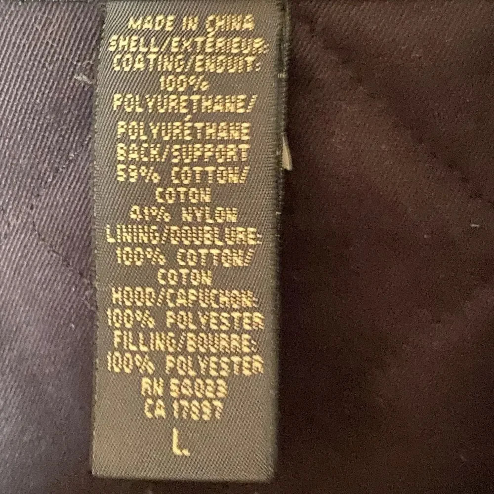 BANANA REPUBLIC Men’s Polyurethane Coated Field Jacket with Cotton Lining